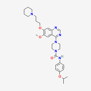 Chemical structure of Tandutinib (MLN518) HCl