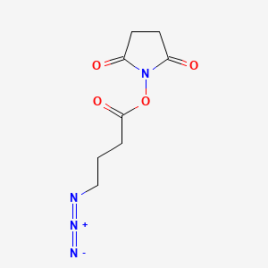 Chemical structure of Azidobutyric acid NHS ester