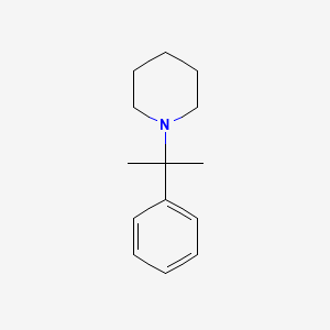 Chemical structure of 2-Phenyl-2-(1-piperidinyl)propane