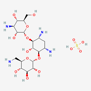 Chemical structure of Kanamycin Sulfate