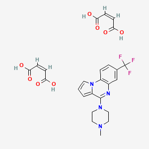 Chemical structure of CGS 12066B dimaleate