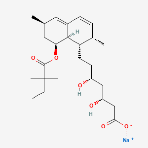 Chemical structure of Tenivastatin sodium
