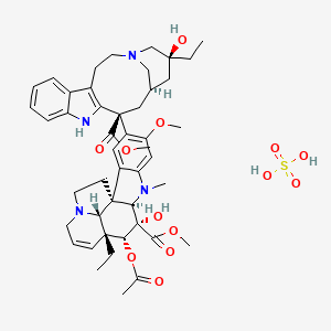 Chemical structure of Vinblastine sulfate