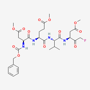 Chemical structure of Z-DEVD-FMK