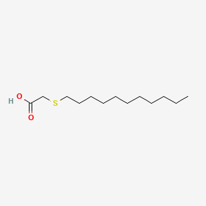 Chemical structure of 3-Thiatetradecanoic Acid