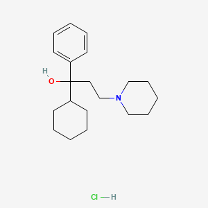 Chemical structure of Trihexyphenidyl hydrochloride