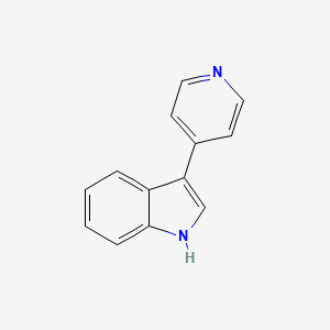 Chemical structure of 3-(4-Pyridyl)indole