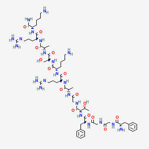 Chemical structure of Nociceptin (1-13)NH2