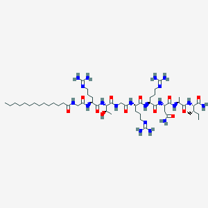 Chemical structure of PKI 14-22 amide,myristoylated