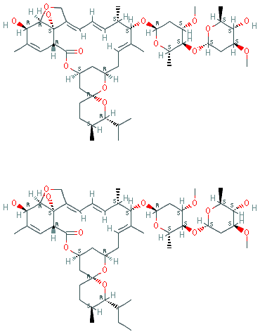 Chemical structure of Ivermectin