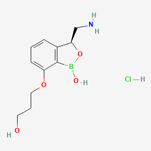 Chemical structure of AN3365 (hydrochloride)
