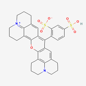 Chemical structure of Sulforhodamine 101