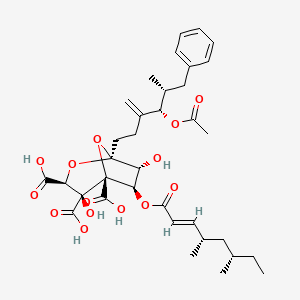 Chemical structure of Zaragozic Acid A
