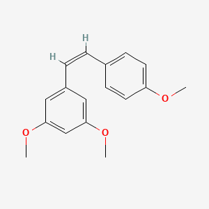 Chemical structure of cis-trismethoxy Resveratrol