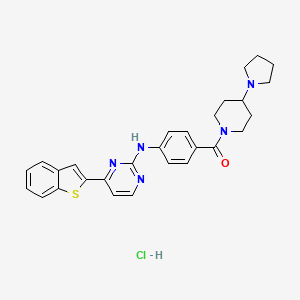 Chemical structure of IKK 16 hydrochloride