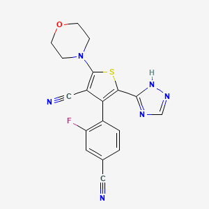 Chemical structure of PF-4989216