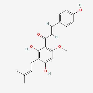 Chemical structure of Xanthohumol