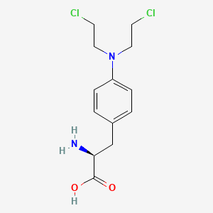 Chemical structure of Melphalan