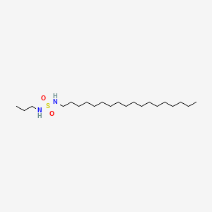 Chemical structure of N-octadecyl-N'-propylsulfamide