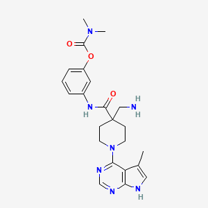 Chemical structure of LX7101 HCL