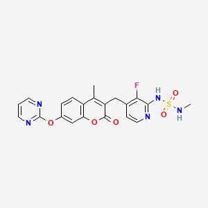 Chemical structure of Avutometinib