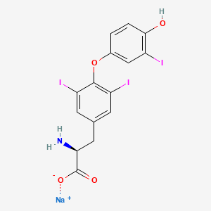 Chemical structure of Liothyronine Sodium