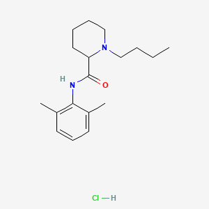 Chemical structure of Bupivacaine HCl