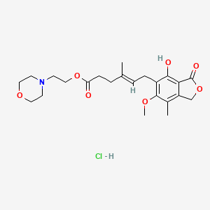 Chemical structure of Mycophenolate mofetil hydrochloride