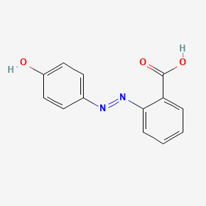 Chemical structure of 2-(4-Hydroxyphenylazo)benzoic acid