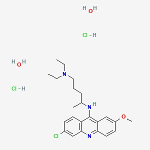 Chemical structure of Quinacrine (hydrochloride hydrate)