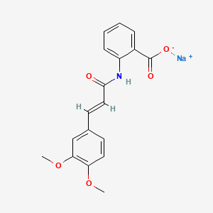 Chemical structure of Tranilast Sodium