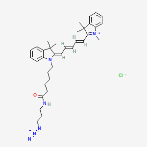Chemical structure of Cy5 azide