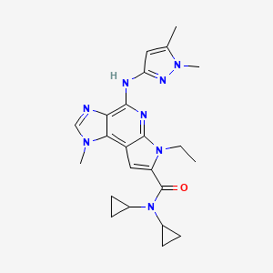Chemical structure of BMS-911543
