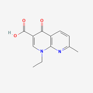 Chemical structure of Nalidixic acid