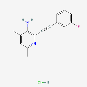 Chemical structure of ADX 10059 hydrochloride
