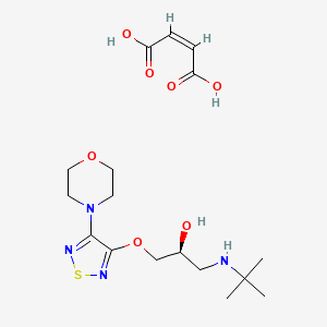 Chemical structure of Timolol Maleate