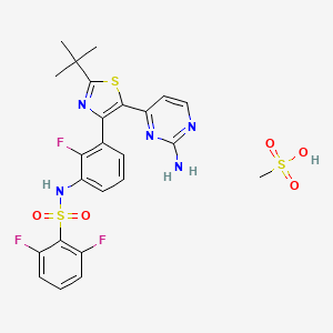Chemical structure of Dabrafenib Mesylate