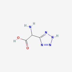 Chemical structure of (RS)-(Tetrazol-5-yl)glycine