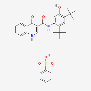 Chemical structure of Ivacaftor benzenesulfonate