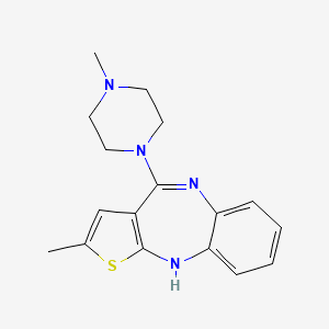 Chemical structure of Olanzapine