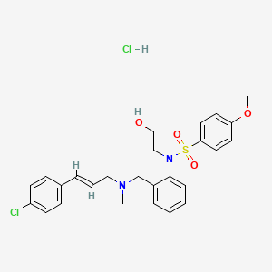 Chemical structure of KN-93 hydrochloride