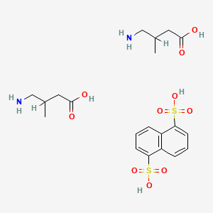 Chemical structure of 3-Methyl-GABA
