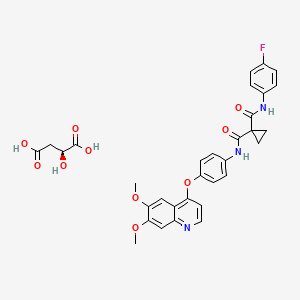 Chemical structure of Cabozantinib S-malate