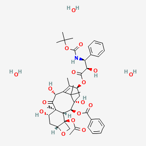 Chemical structure of Docetaxel Trihydrate