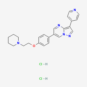 Chemical structure of Dorsomorphin dihydrochloride