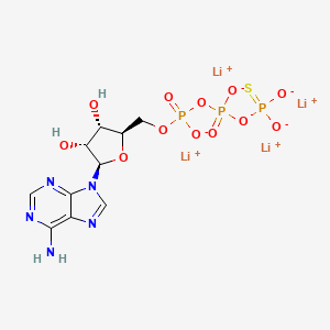 Chemical structure of ATPγS tetralithium salt