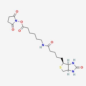 Chemical structure of NHS-LC-Biotin