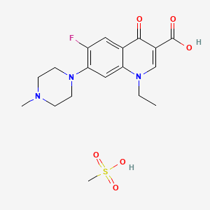 Chemical structure of Pefloxacin Mesylate