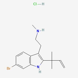 Chemical structure of Desformylflustrabromine hydrochloride