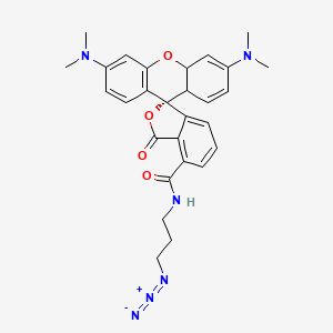 Chemical structure of TAMRA azide, 5- isomer